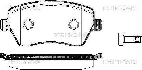 Колодки тормозные дисковые TRISCAN 8110 14039