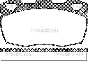 Купити Колодки гальмівні передні Land Rover Defender TRISCAN 811017003 (фото1) підбір по VIN коду, ціна 910 грн.