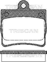 Купить Тормозные колодки задние Mercedes W202 TRISCAN 811023016 (фото1) подбор по VIN коду, цена 682 грн.
