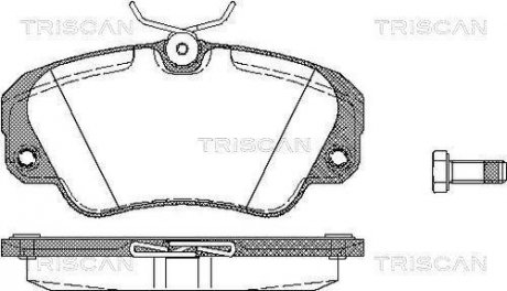 Купить Колодки тормозные передние Opel Omega TRISCAN 811024005 (фото1) подбор по VIN коду, цена 998 грн.