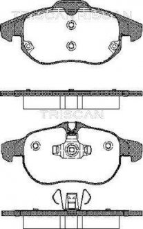 Купити Колодки гальмівні дискові Fiat Croma, Opel Vectra, SAAB 9-3, Opel Astra, Zafira TRISCAN 8110 24020 (фото1) підбір по VIN коду, ціна 1133 грн.