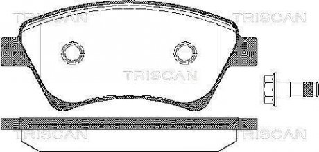 Купити Колодки гальмівні дискові Renault Kangoo, Megane, Scenic, Grand Scenic TRISCAN 8110 25020 (фото1) підбір по VIN коду, ціна 977 грн.