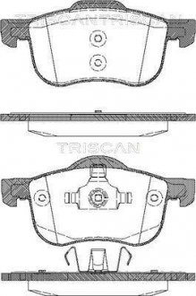 Купити Колодки гальмівні дискові Volvo V70, C70, S80, XC70, S60 TRISCAN 8110 27003 (фото1) підбір по VIN коду, ціна 1114 грн.