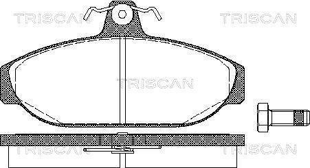 Купить Колодки тормозные передние Volvo 740, 760, 940, 960 TRISCAN 811027150 (фото1) подбор по VIN коду, цена 959 грн.