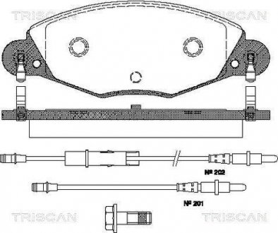 Колодки гальмівні передні Citroen C5 TRISCAN 811028018