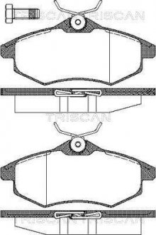 Купити Колодки гальмівні дискові Citroen C3, C2 TRISCAN 8110 28026 (фото1) підбір по VIN коду, ціна 667 грн.