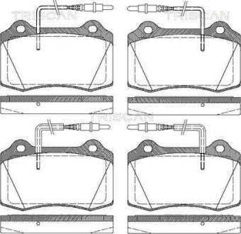 Колодки гальмівні передні Peugeot 406 TRISCAN 811028033