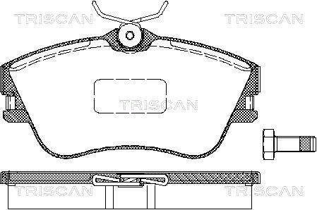 Купить Колодки тормозные дисковые Volkswagen Transporter TRISCAN 8110 29001 (фото1) подбор по VIN коду, цена 925 грн.