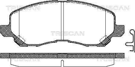 Купити Колодки гальмівні дискові Mitsubishi ASX, Lancer, Galant, Jeep Compass, Dodge Caliber, Citroen C4 TRISCAN 8110 42019 (фото1) підбір по VIN коду, ціна 910 грн.