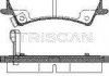 Купити Колодки гальмівні передні TRISCAN 811043007 (фото1) підбір по VIN коду, ціна 910 грн.