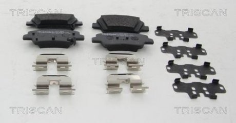 Колодки тормозные дисковые Hyundai I30, Veloster, I40, KIA Rio, Hyundai Sonata, KIA Ceed, Hyundai Elantra, KIA Optima, Hyundai Accent, KIA Pro Ceed, Carens TRISCAN 8110 43044