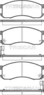 Колодки тормозные передние Mazda 626 TRISCAN 811050165