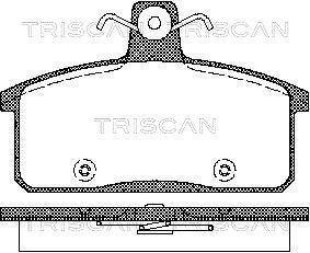 Колодки тормозные передние/задние Suzuki Vitara TRISCAN 811069012