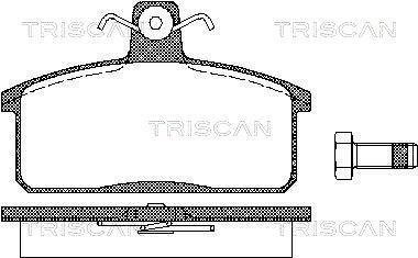 Тормозные колодки задние Suzuki Vitara TRISCAN 811069013