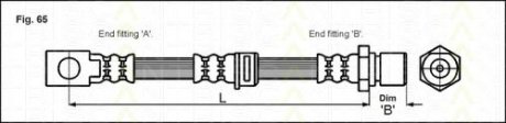 Шланг тормозной Opel Omega A 86-94,SENATOR B Opel Omega TRISCAN 815024114