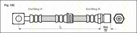 Тормозной шланг Opel Vectra B передний Opel Vectra TRISCAN 815024130