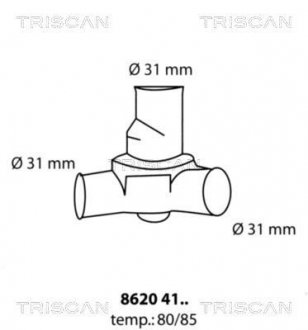 Термостат TRISCAN 86204180