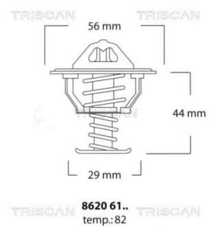 Термостат Citroen C4 TRISCAN 8620 6182