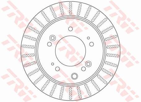 Купити Гальмівний диск KIA Sorento TRW df6191s (фото1) підбір по VIN коду, ціна 2990 грн.