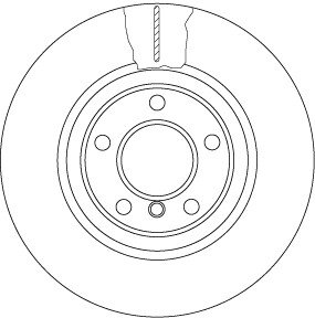 Диск гальмівний BMW F10, F11 TRW df6616s