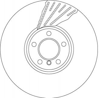 Диск тормозной BMW F01, F04, F07 TRW df6622s