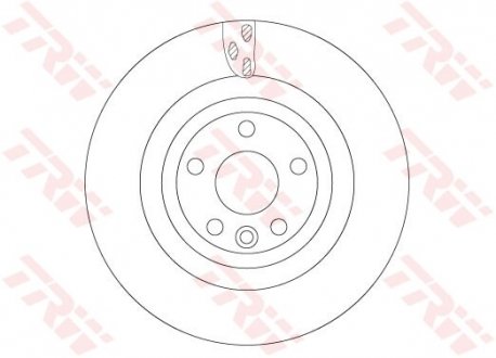 Диск гальмівний JAGUAR F-Pace/I-Pace "F R=325mm "15>> Jaguar XE, XF TRW df6706s