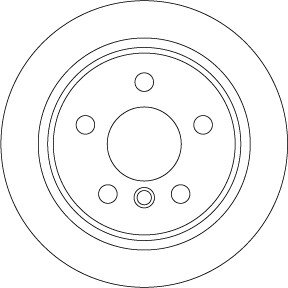 Тормозной диск Mini Cooper TRW df6795