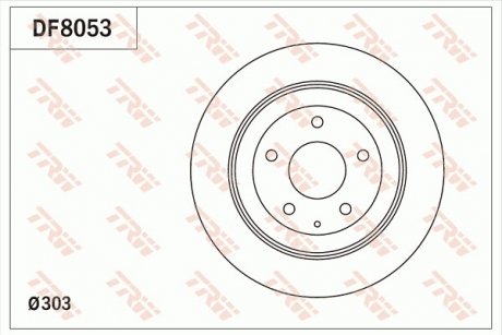 Купить Тормозной диск Mazda CX-5 TRW df8053 (фото1) подбор по VIN коду, цена 1474 грн.