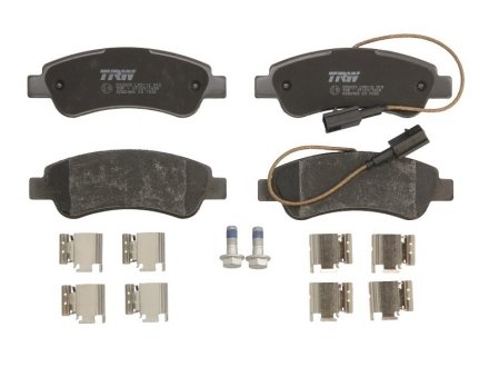 Комплект тормозных колодок из 4 шт. дисков Fiat Ducato, Peugeot Boxer, Citroen Jumper TRW gdb2068