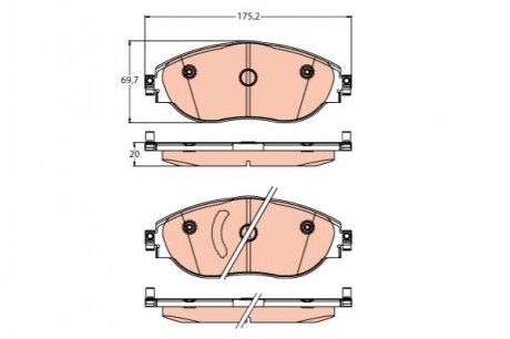 Колодки тормозные дисковые Volkswagen Passat TRW gdb2219