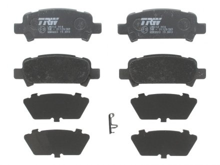 Комплект тормозных колодок из 4 шт. дисков Subaru Impreza, Forester, Mitsubishi Lancer, Subaru Legacy, Outback TRW gdb3223