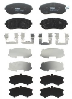 Гальмівні колодки пер. Subaru Impreza 02-/Forester 02- (akebono) Subaru XV, Impreza, Forester, Outback, Legacy TRW gdb3371