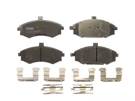 Комплект тормозных колодок из 4 шт. дисков Nissan Primera, Hyundai Lantra, H-1, Sonata, Coupe, Elantra, Matrix, SsangYong Rexton TRW gdb3378