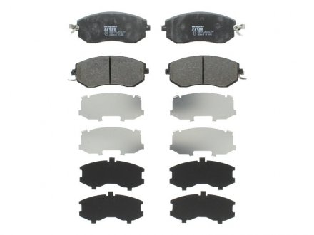 Комплект тормозных колодок из 4 шт. дисков Subaru Impreza, Forester, Outback, Legacy, XV TRW gdb3519