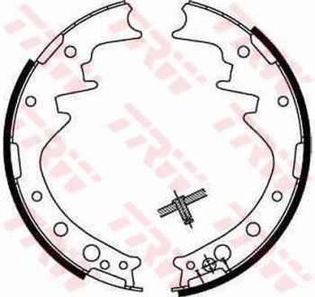 Колодки барабанного гальма Toyota HIACE, Hilux TRW gs8170