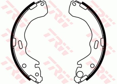 Тормозные колодки, барабанные Mazda 626 TRW gs8664