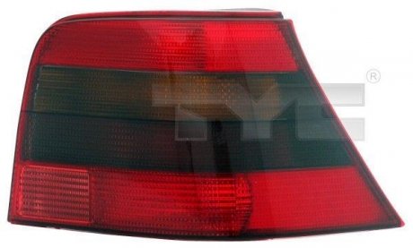 VW GOLF прав. cerno червоний зад. ліхтарь (- патрон) TYC 11-0253-01-2