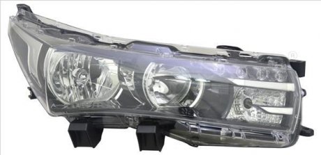 Купити TOY COROL прав. H11+HB3+LED фара перед. Toyota Corolla TYC 20-15049-06-2 (фото1) підбір по VIN коду, ціна 11926 грн.