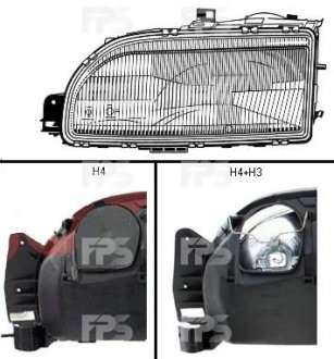 Фара передня TYC fp 2551 r2-t