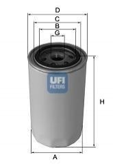 МАСЛЕНЫЙ ФИЛЬТР UFI 23.189.00