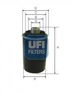 Фильтр масляный UFI 23.597.00