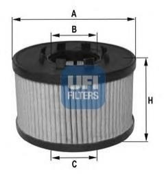 Фильтр масляный UFI 25.033.00