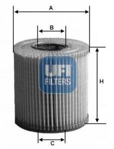 МАСЛЕНЫЙ ФИЛЬТР UFI 25.166.00