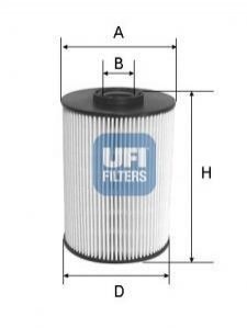 Топливный фильтр UFI 26.055.00