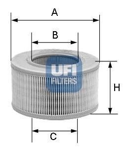 Купити ПОВІТРЯНИЙ ФІЛЬТР Peugeot 306, Citroen Berlingo, Lada Niva, Peugeot Partner, Citroen Xsara UFI 27.239.00 (фото1) підбір по VIN коду, ціна 381 грн.