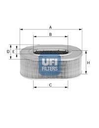 ВОЗДУШНЫЙ ФИЛЬТР UFI 27.258.00