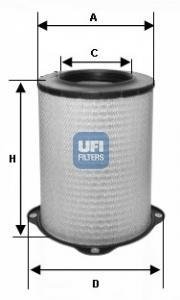 ВОЗДУШНЫЙ ФИЛЬТР UFI 27.587.00