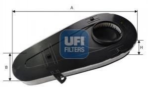 Купити Повітряний фільтр BMW F10, F01, F04, F07, F11 UFI 27.A97.00 (фото1) підбір по VIN коду, ціна 1631 грн.