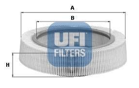 Купить ВОЗДУШНЫЙ ФИЛЬТР Mercedes W124, S124, C124, C207, C238 UFI 30.974.00 (фото1) подбор по VIN коду, цена 520 грн.