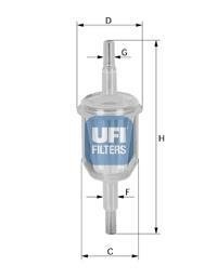 Купить Топливный фильтр UFI 31.027.00 (фото1) подбор по VIN коду, цена 141 грн.